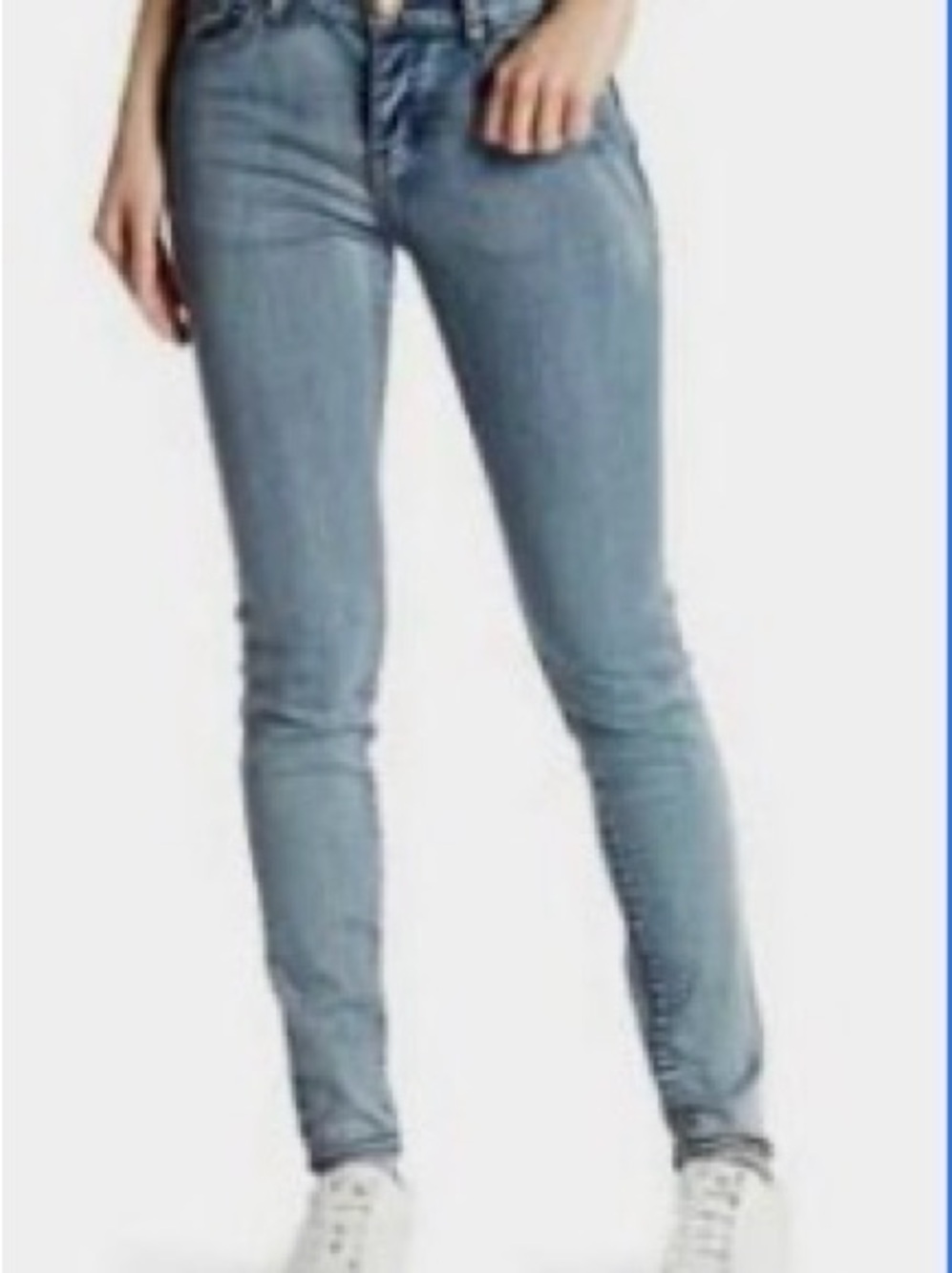 One Teaspoon Blue Jeans with Drawstring and zipper closure on bottom legs